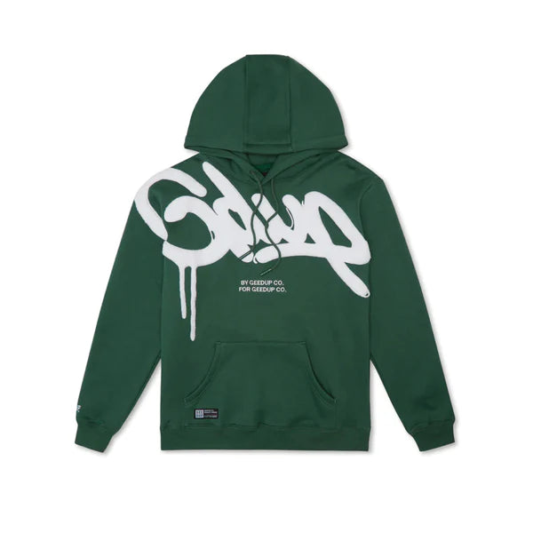 Geedup Handstyle Hoody Green/ White - Clipped AU